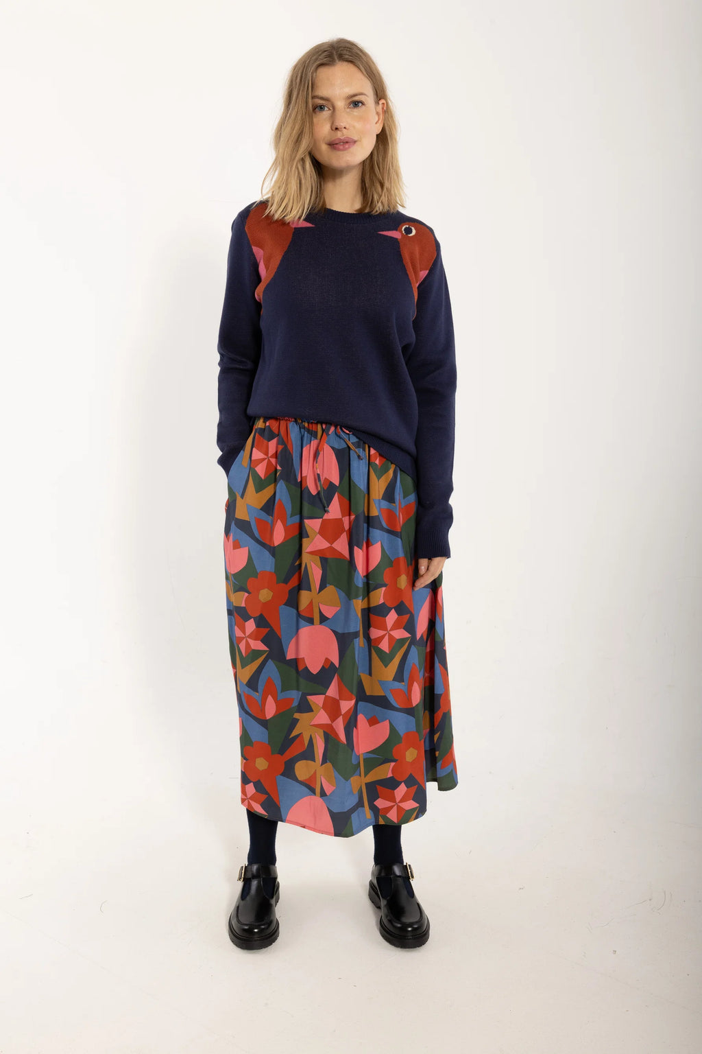 DanefaeCPH Danepearly Sweater Navy, Bird