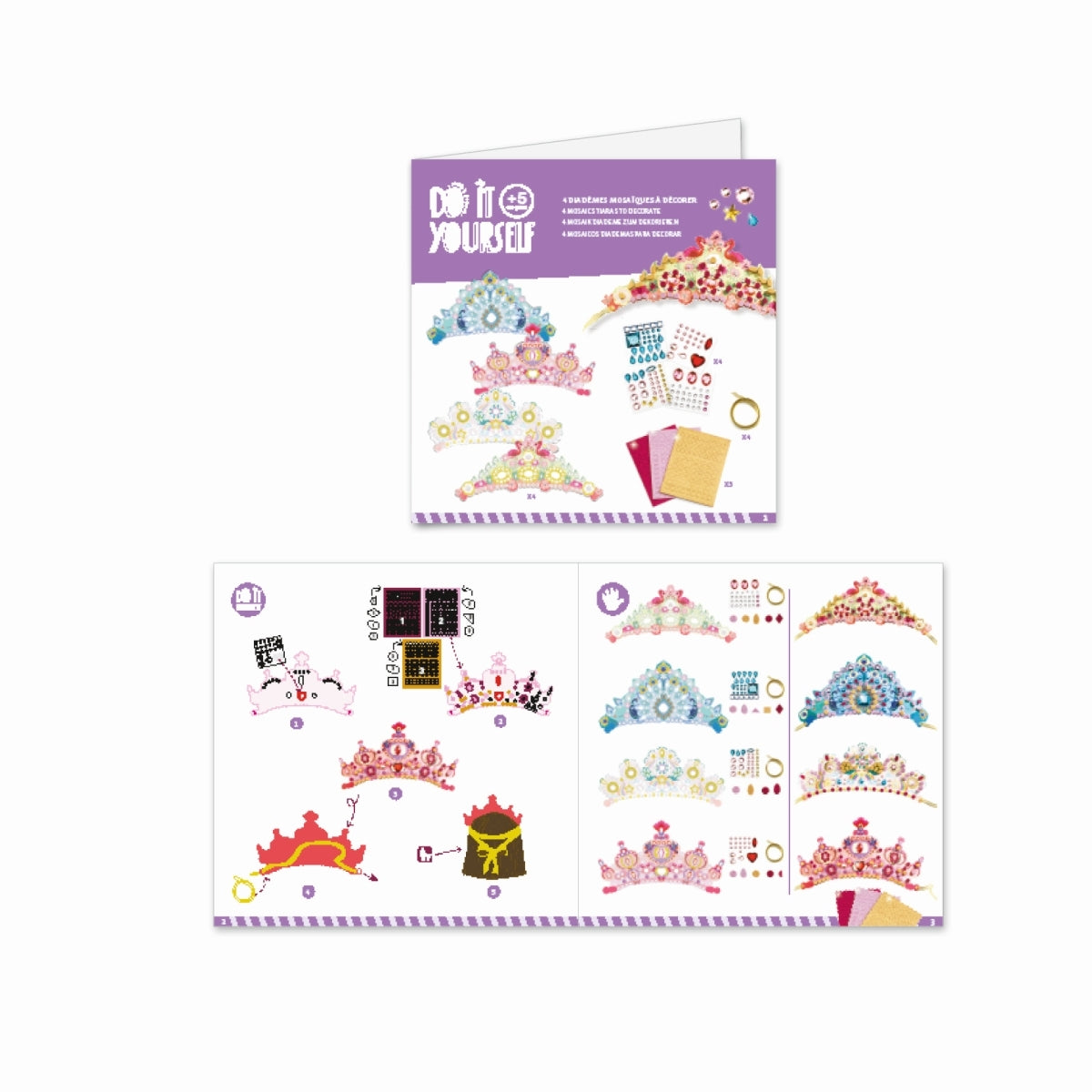 Djeco Diy Mosaik-Diademe Prinzessin