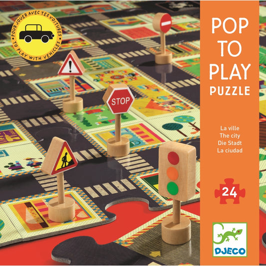 Djeco Bodenpuzzle Die Stadt, 24 Teile