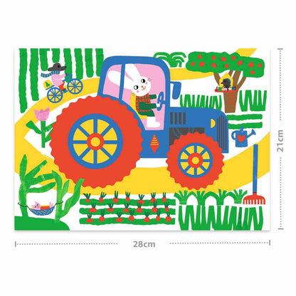 Djeco Kratzbilder für Kleine, Fahrzeuge