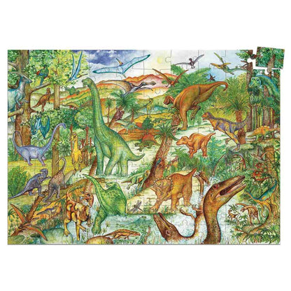 Djeco Wimmelpuzzle 100 Teile, Dinosaurier
