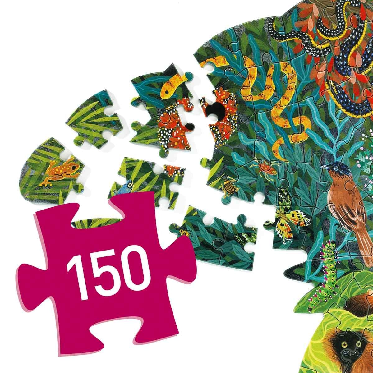 Djeco Puzz´Art Puzzle Chamäleon, 150 Teile