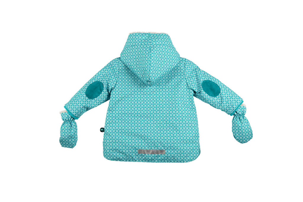 Ducksday Baby-Winterjacke+Fäustel, Karo