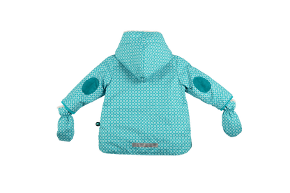 Ducksday Baby-Winterjacke+Fäustel, Karo