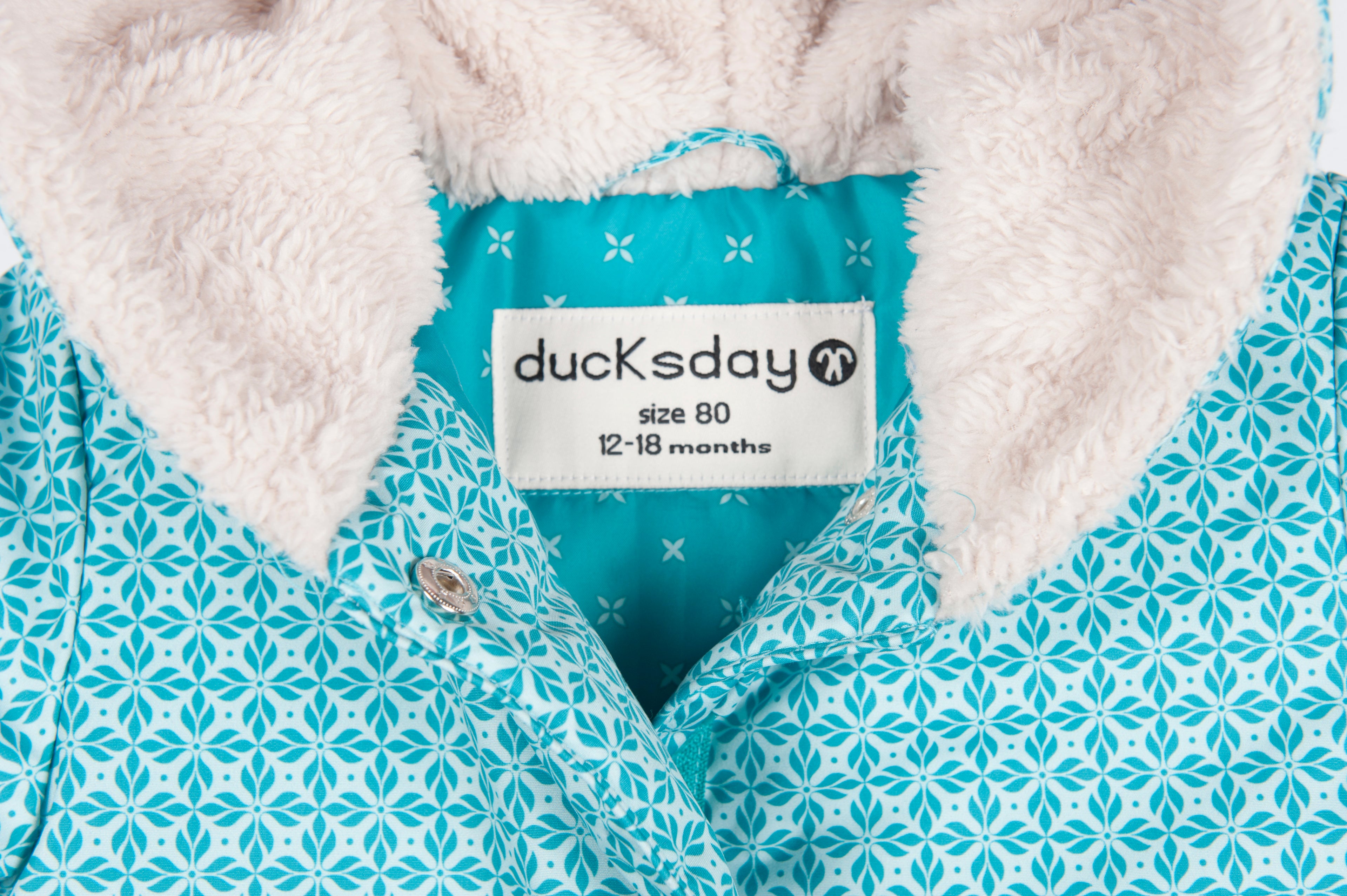Ducksday Baby-Winterjacke+Fäustel, Karo