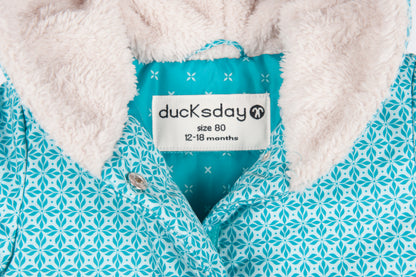 Ducksday Baby-Winterjacke+Fäustel, Karo