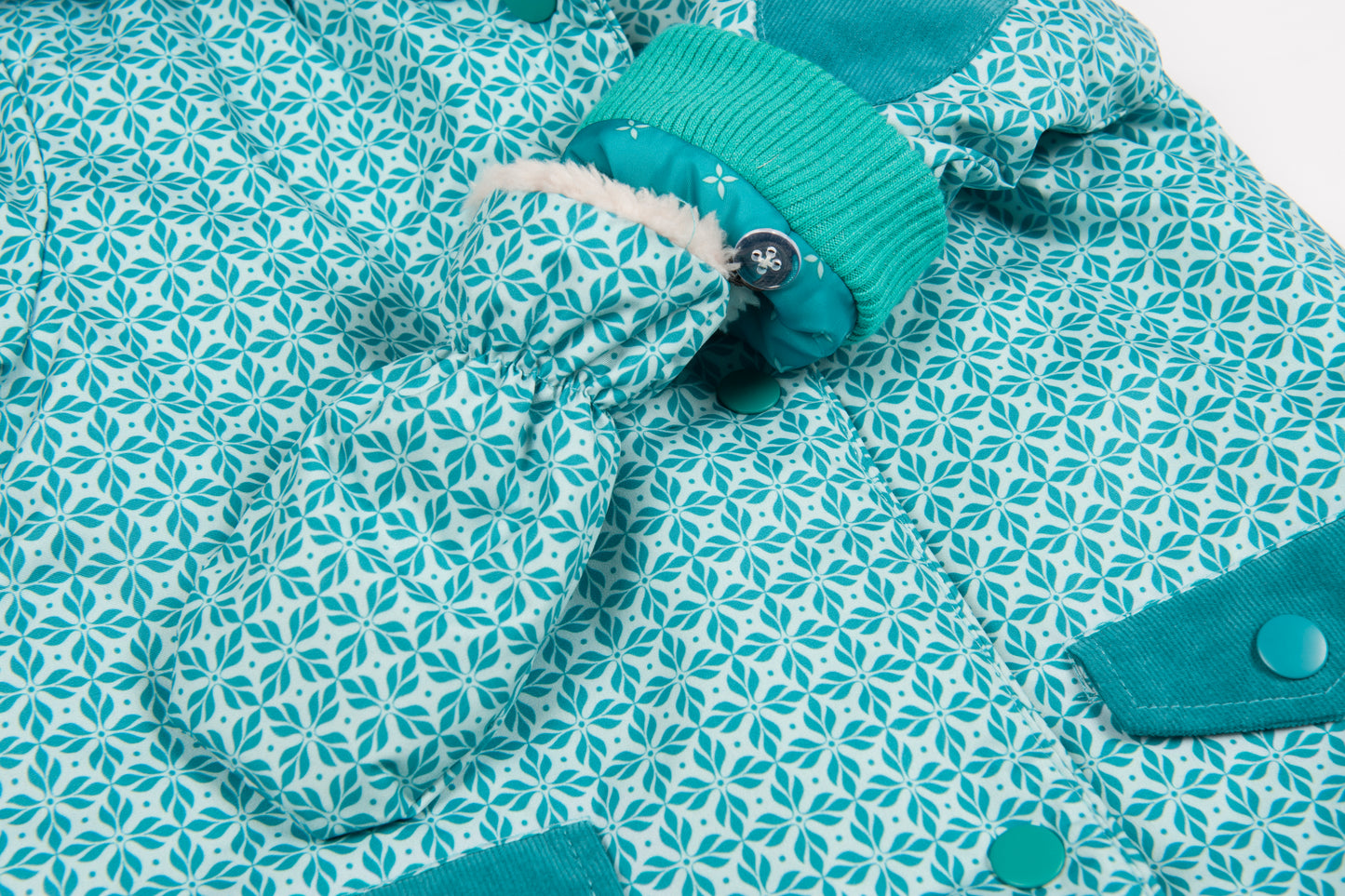 Ducksday Baby-Winterjacke+Fäustel, Karo