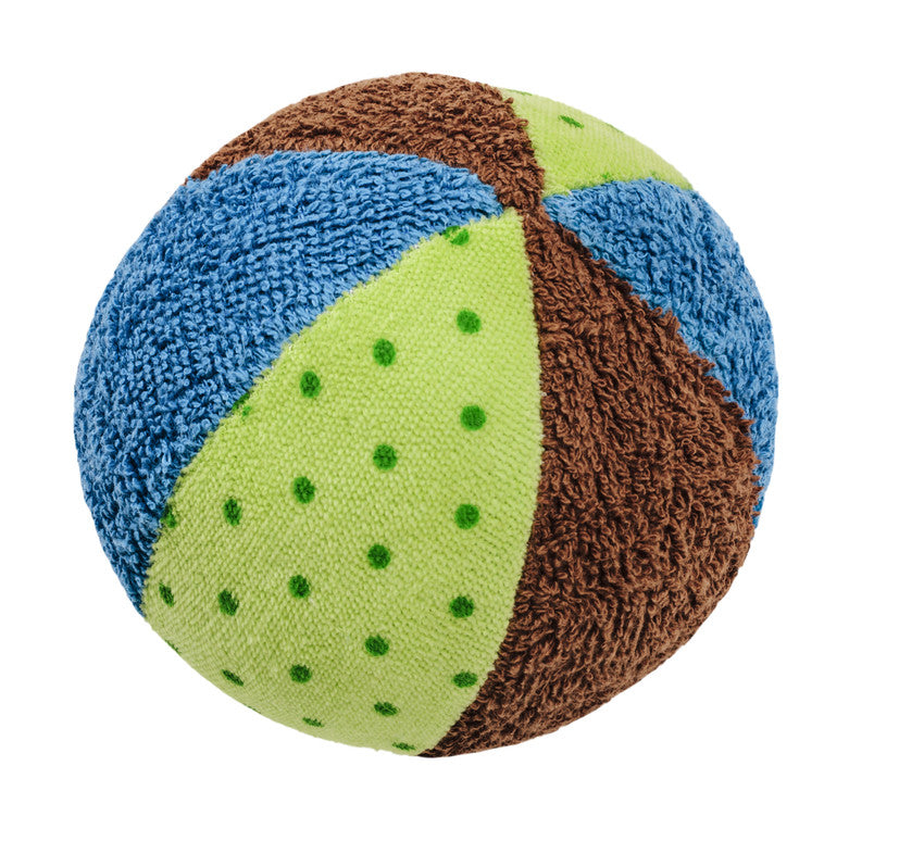 Efie Ball mit Rassel blau/grün