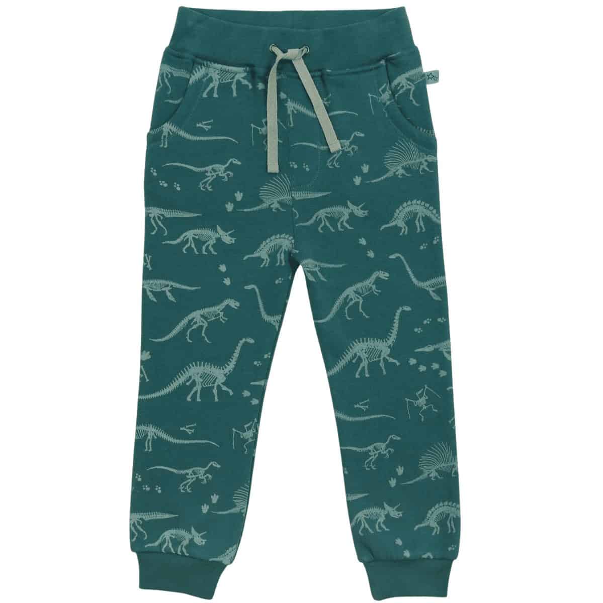 Enfant Terrible Sweathose Dinodruck, Bottle Green-Pistachio