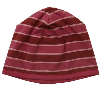 Enfant Terrible Wendemütze Sterne/Streifen, Rosa/Rostrot
