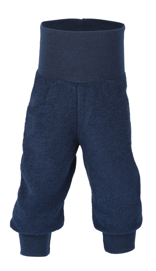 Engel Natur Babyhose/Pumphose Wollfrottee, Blau