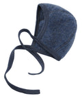 Engel Natur Baby-Häubchen Wollfleece, Blau