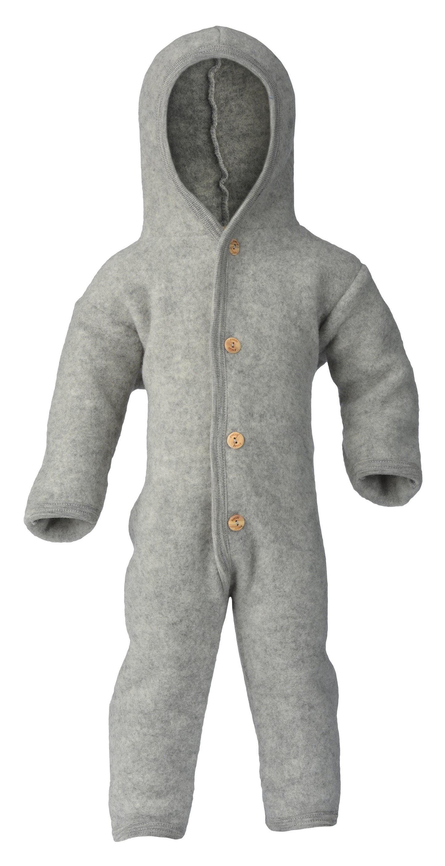 Engel Natur Baby-Overall Wollfleece, Hellgrau