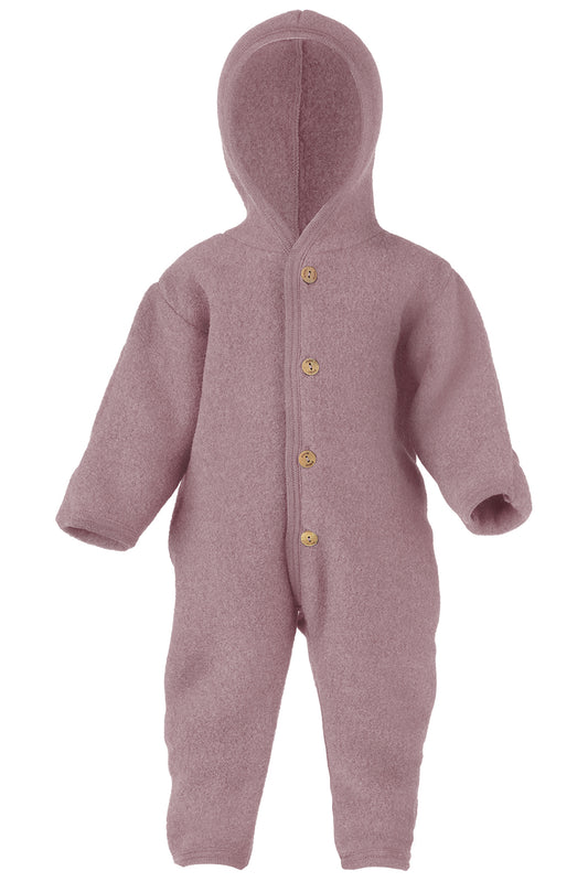 Engel Natur Baby-Overall Wollfleece, Rosenholz melange