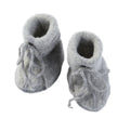 Engel Natur Baby-Schühchen Wollfleece, Hellgrau melange
