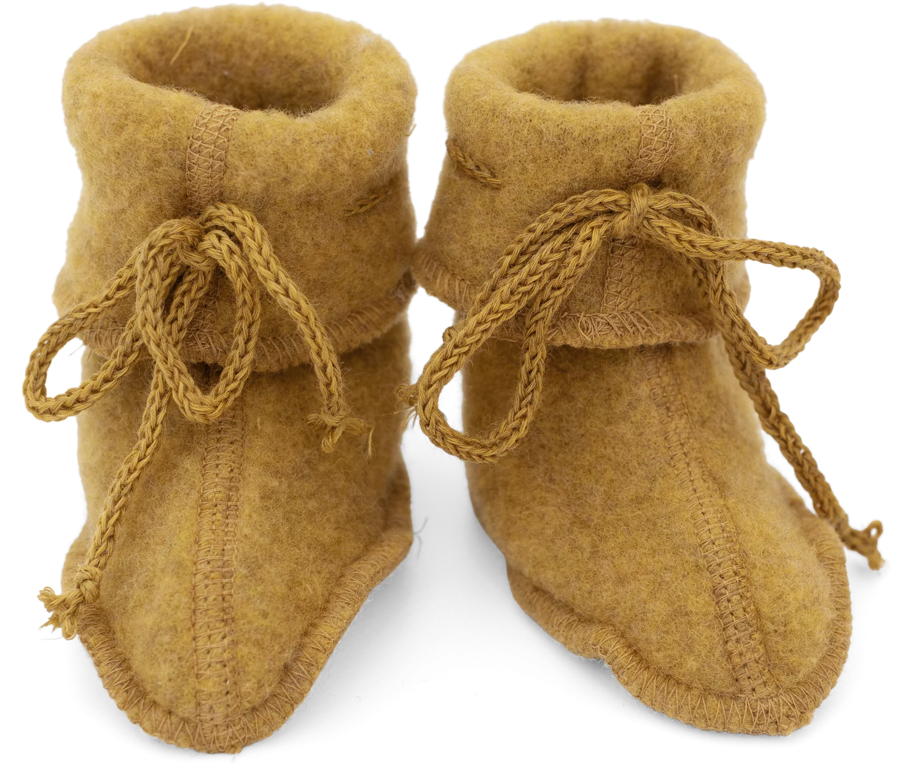 Engel Natur Baby-Schühchen Wollfleece, Safran