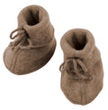 Engel Natur Baby-Schühchen Wollfleece, Walnuss melange