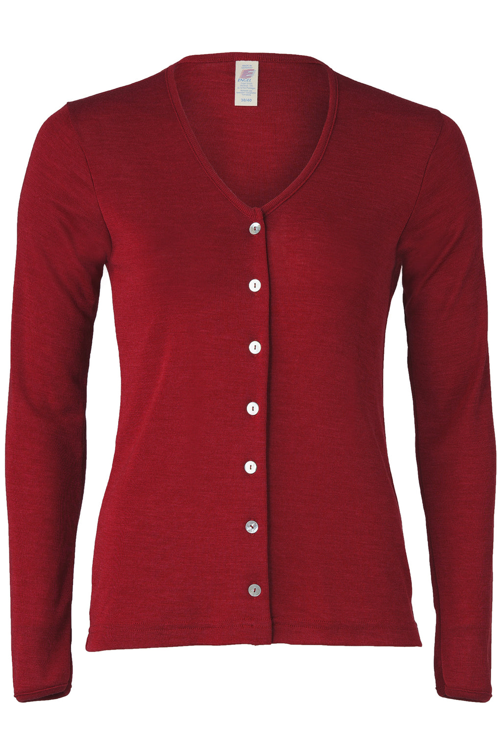 Engel Natur Damen Cardigan Wolle/Seide, Malve