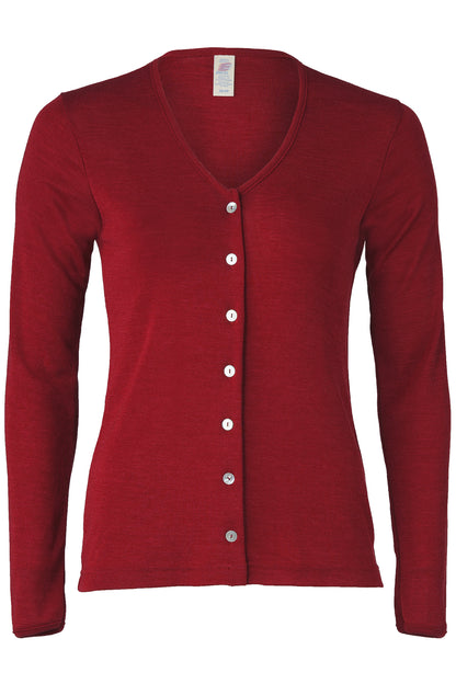 Engel Natur Damen Cardigan Wolle/Seide, Malve