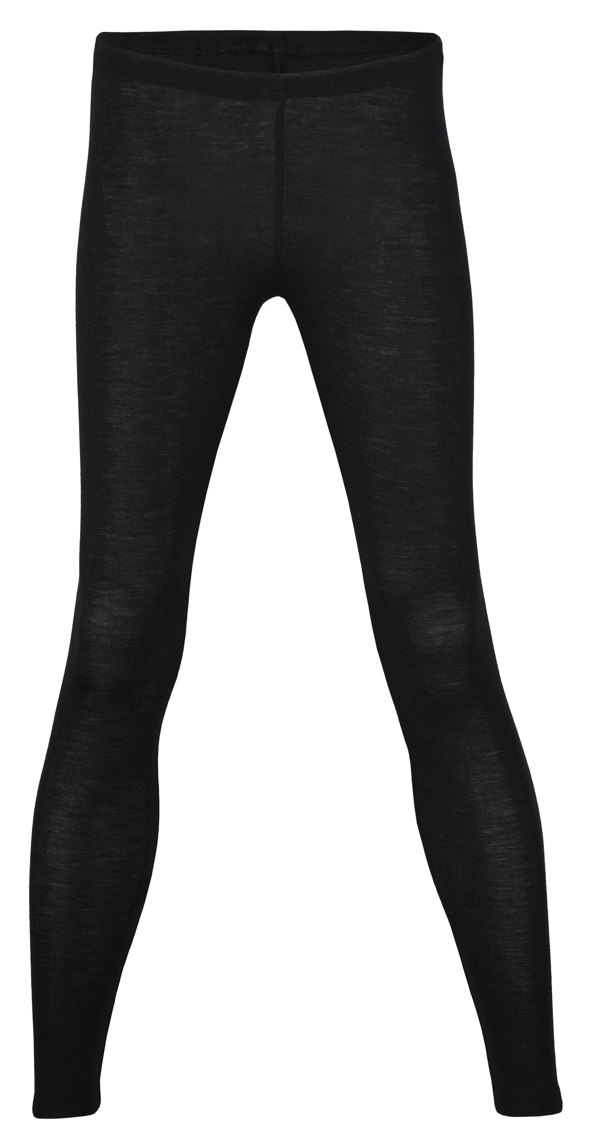 Engel Natur Damen Leggings Wolle/Seide, Schwarz