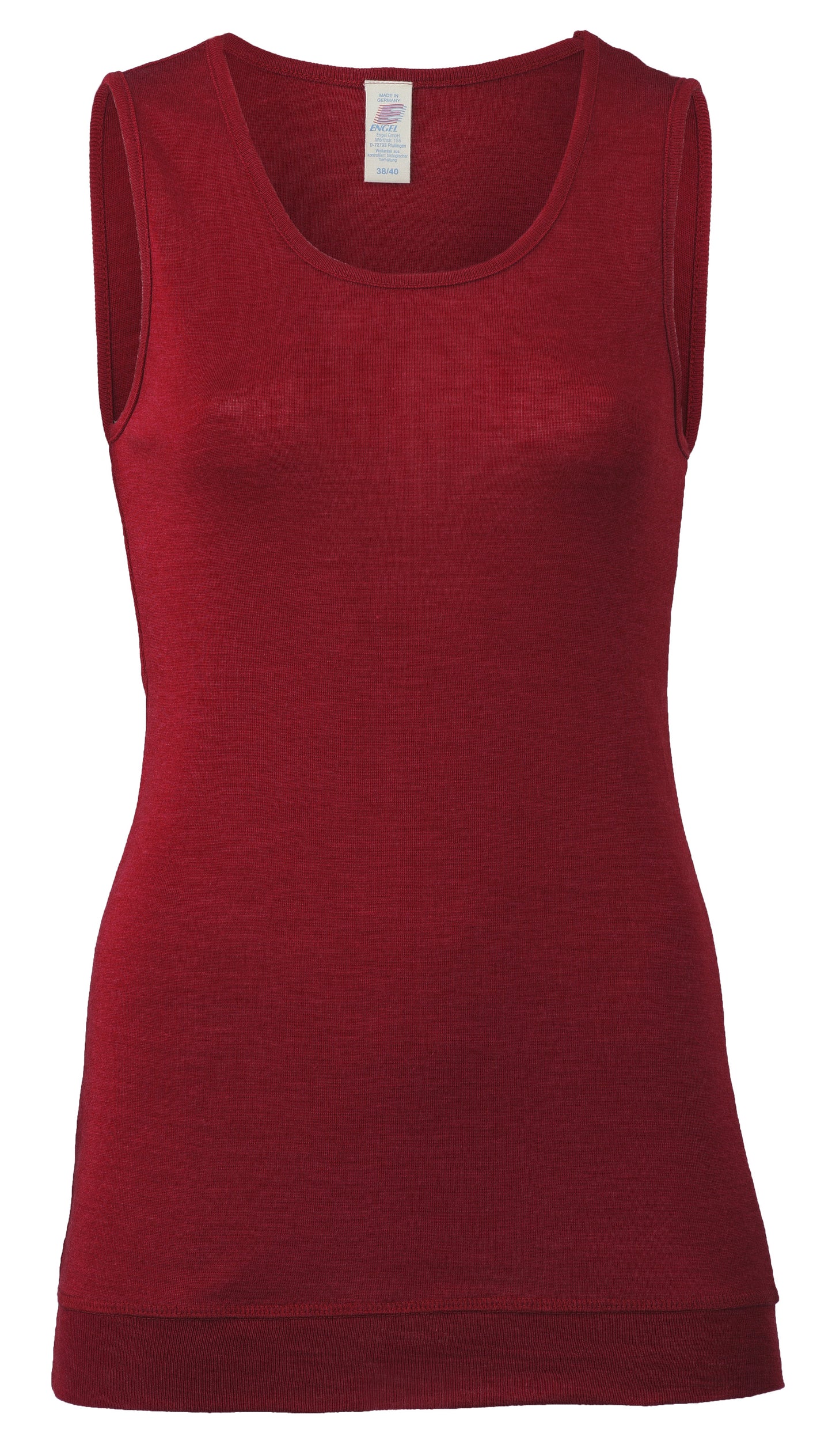 Engel Natur Damen Longtop Wolle/Seide, Malve