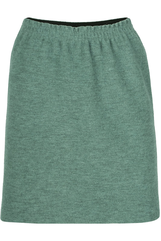 Engel Natur Damen Rock Wollwalk, Jade melange