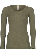 Engel Natur Damen U-Hemd/Langarmshirt W/S, Olive