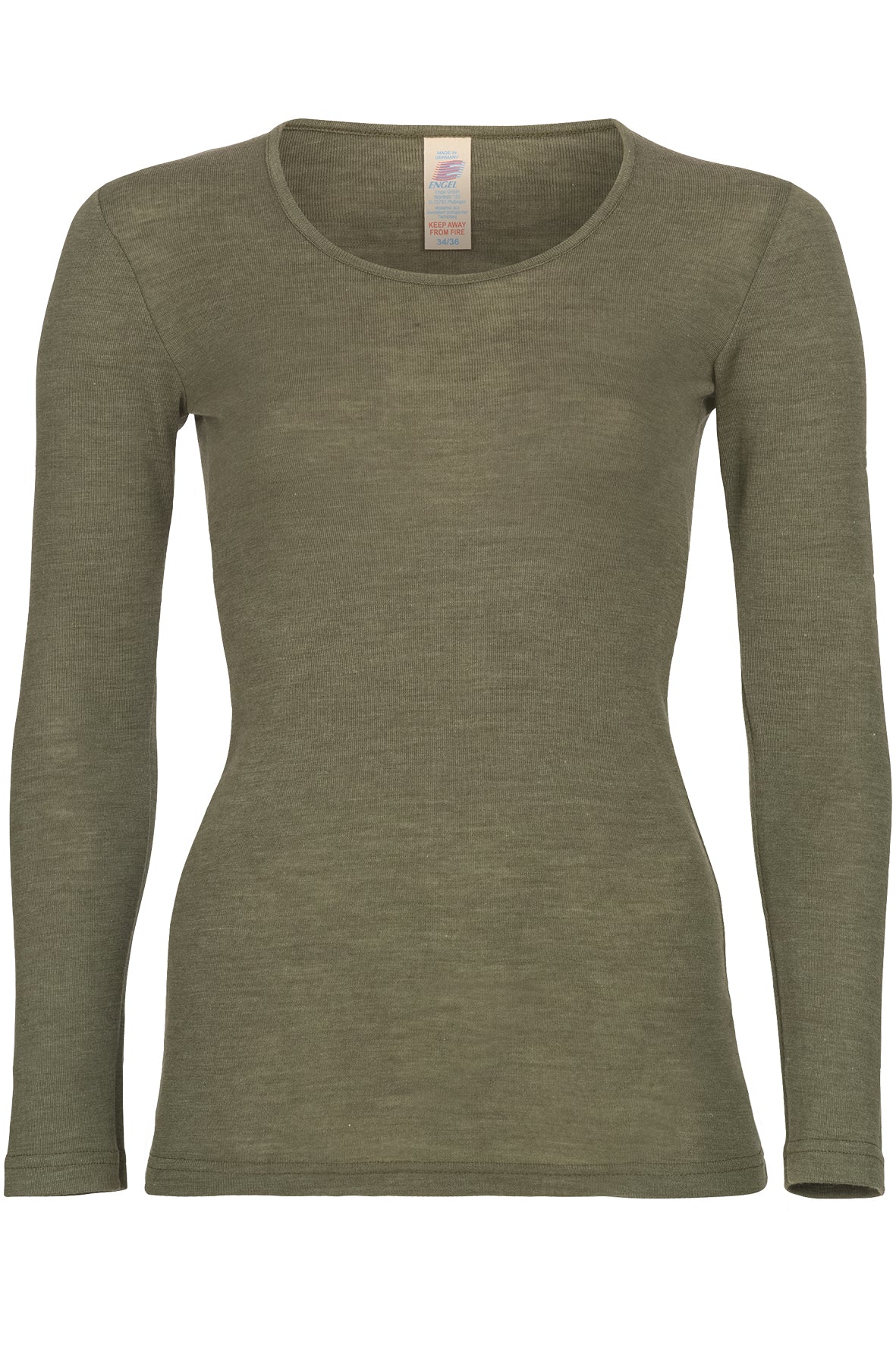 Engel Natur Damen U-Hemd/Langarmshirt W/S, Olive
