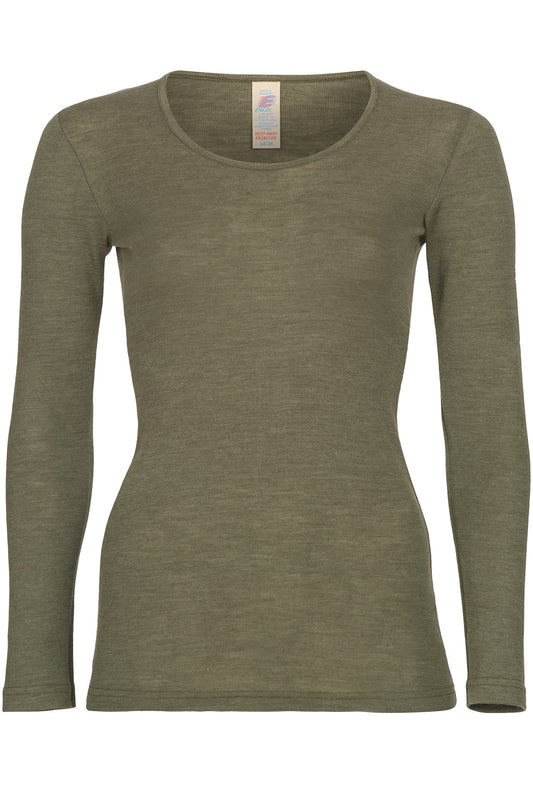 Engel Natur Damen U-Hemd/Langarmshirt W/S, Olive