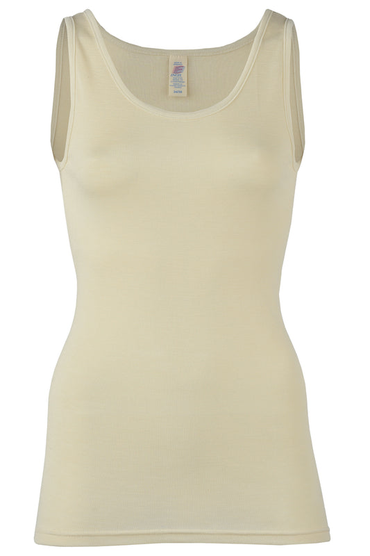 Engel Natur Damen Trägerhemd Wolle/Seide, Natur