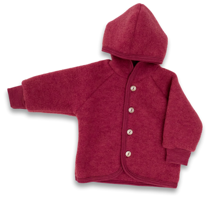 Engel Natur Kapuzenjacke Wollfleece, Jaspis