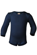 Engel Natur Langarm-Body Wolle/Seide, Marine