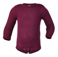 Engel Natur Langarm-Body Wolle/Seide, Orchidee