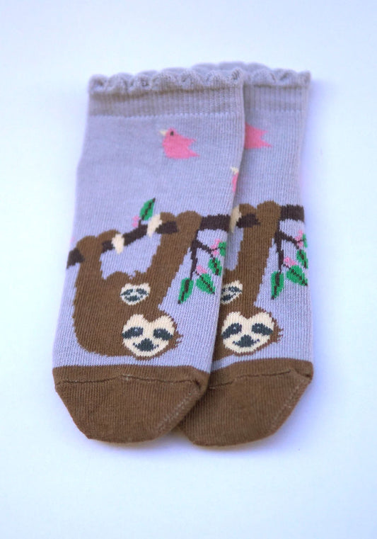 Bio Kinder-Sneakersocken Faultier