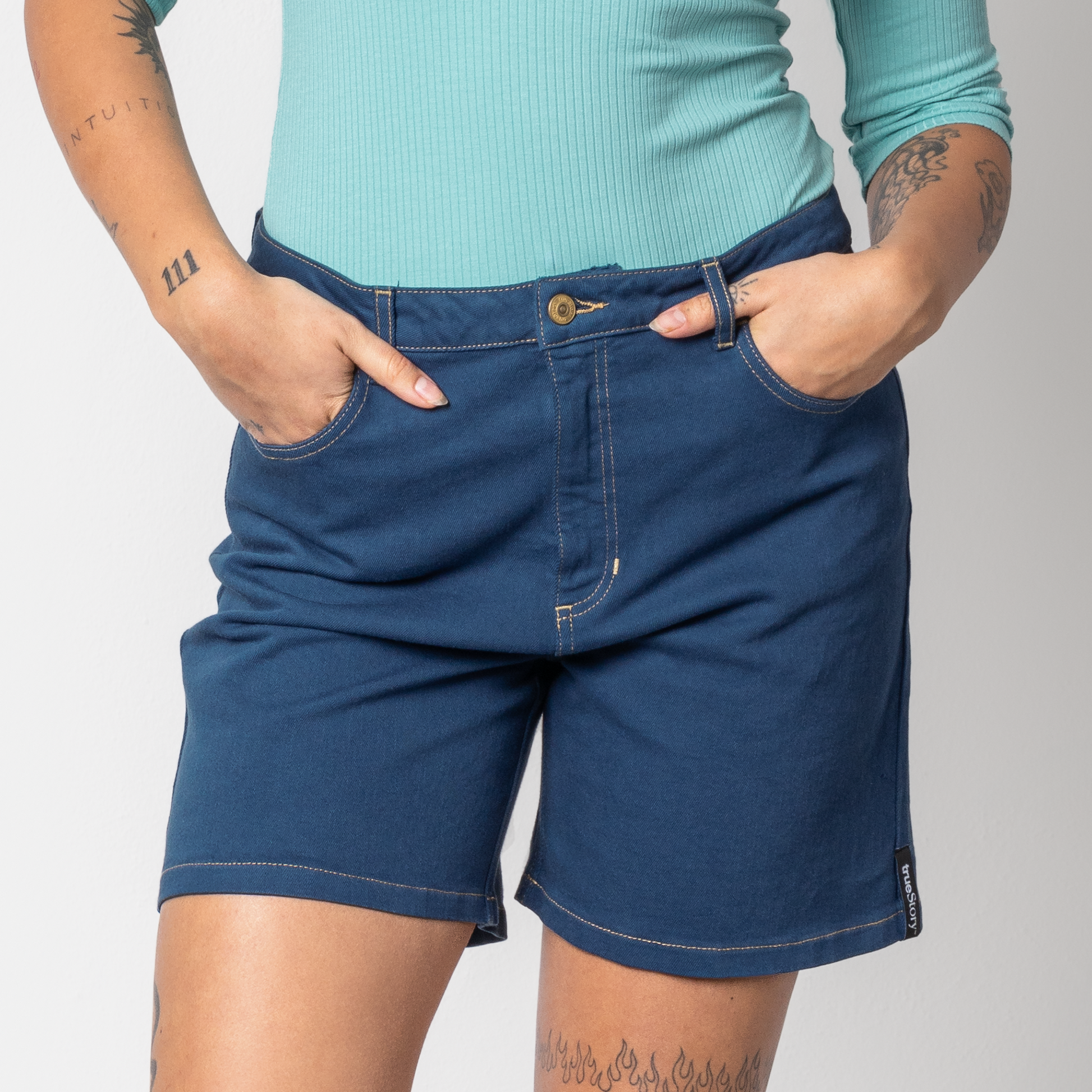 True Story Jeans Shorts, dark blue