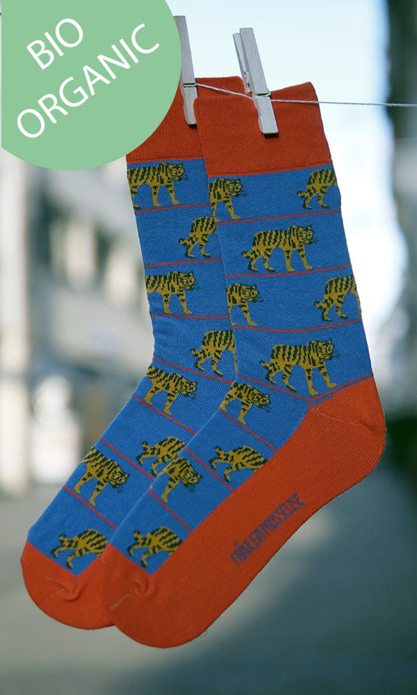 Bio Erwachsenen-Socken Tiger