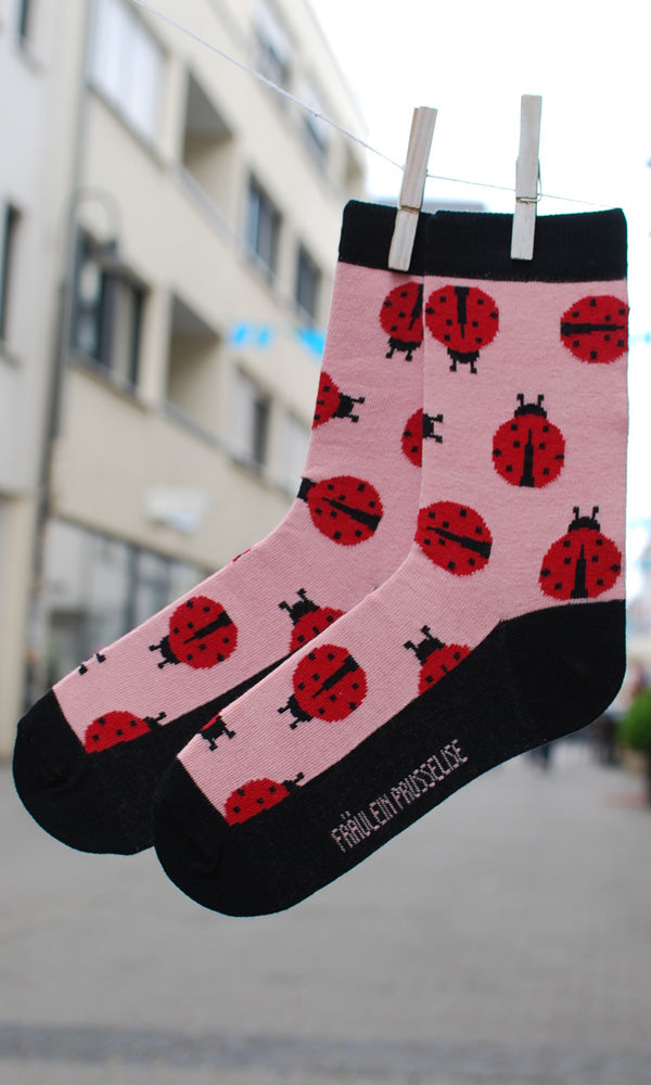 Bio Erwachsenen-Socken Marienkäfer