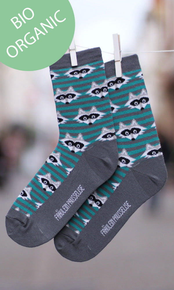 Bio Erwachsenen-Socken Waschbär