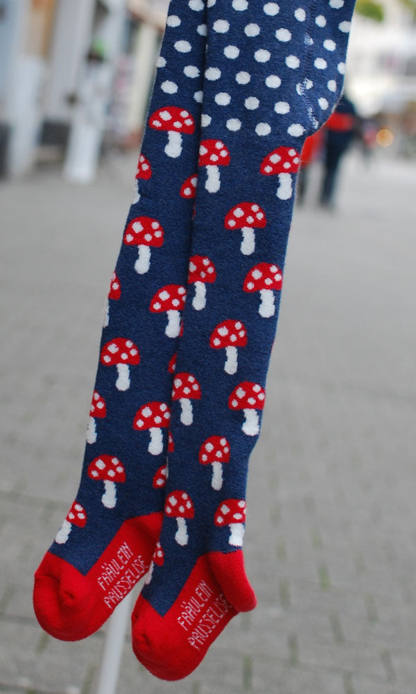 Frottee Strumpfhose Fliegenpilze