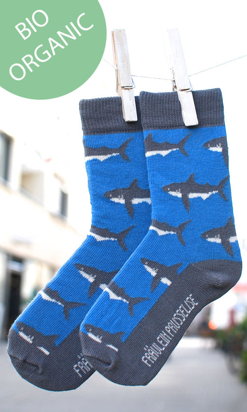 Bio Erwachsenen-Socken Hai