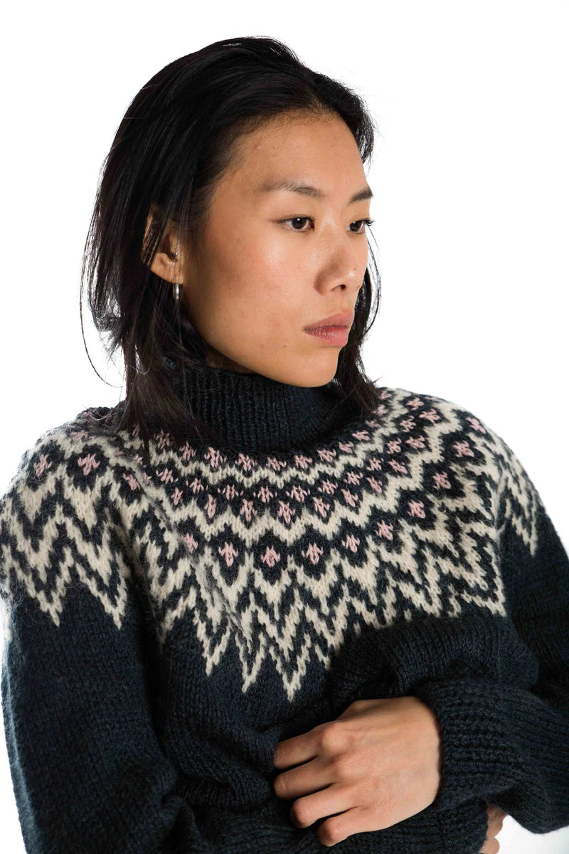 Fuza Wool Che Che Sweater, Navy