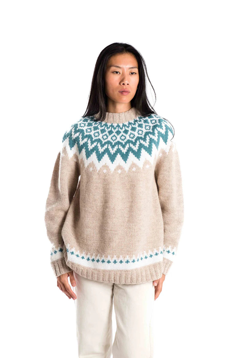 Fuza Wool Helena Sweater, Beige – Das bunte Chamäelon- Kristina Berßelis
