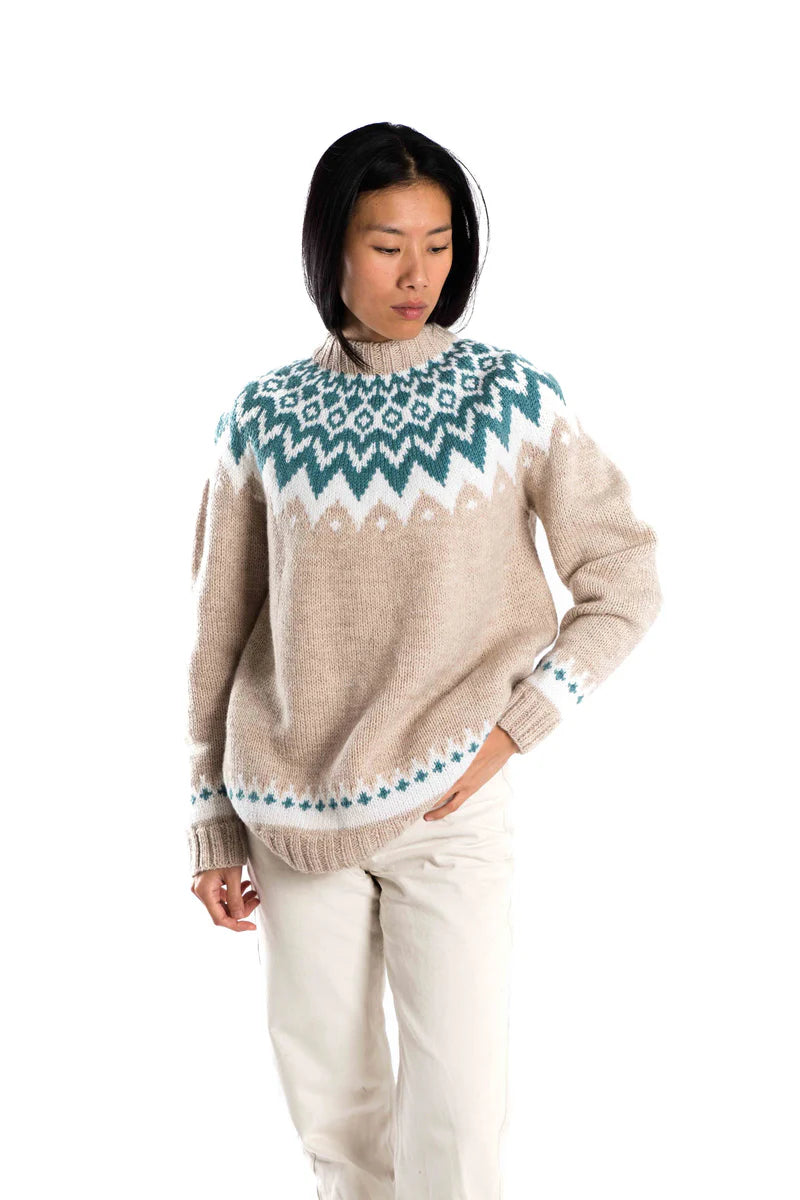 Fuza Wool Helena Sweater, Beige