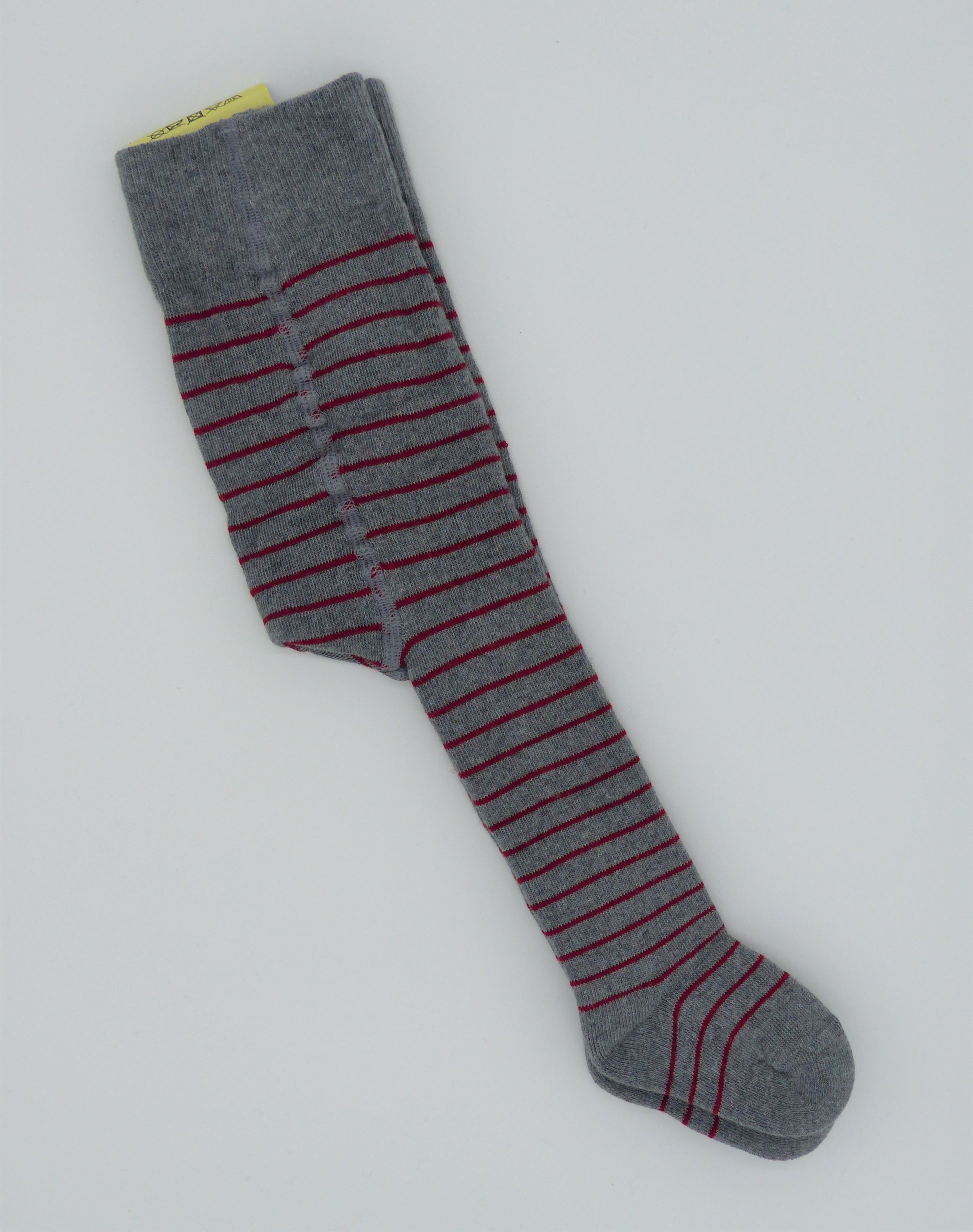 Grödo Baby Frottee-Strumpfhose, Grau/Rot