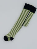 Grödo Bio Baby-Strumpfhose Ringel, grün/natur