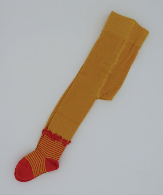 Grödo Baby-Strumpfhose Rüschen, messing