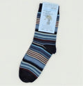 Grödo Kinder Socken Wolle/BW Ringel, blau