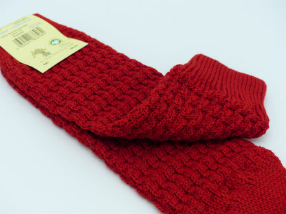 Grödo Strickstulpen Wolle, rot