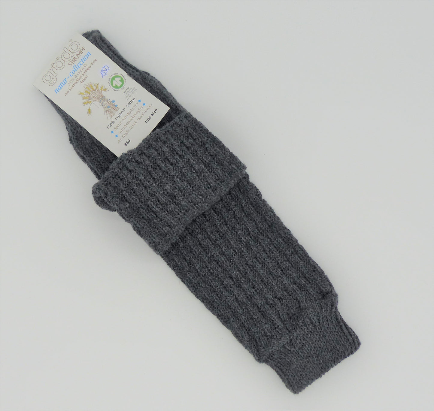 Grödo Strickstulpen, anthrazit