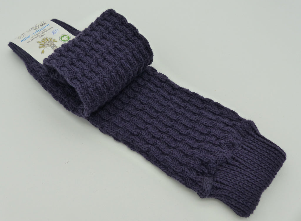Grödo Strickstulpen, aubergine